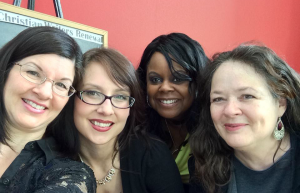 Angela Briedenbach, Melissa K. Norris, Monique Munoz, and Janalyn Voigt at the NCWA Renewal Conference