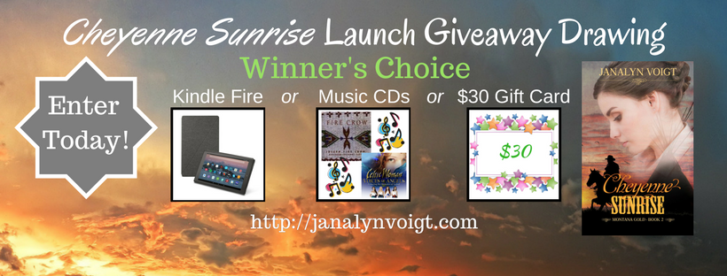 Cheyenne Sunrise Launch Giveaway Drawing